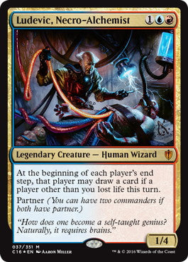 [037]【EN】【FOIL】屍錬金術師、ルーデヴィック/Ludevic, Necro-Alchemist【C16】[M][多色]