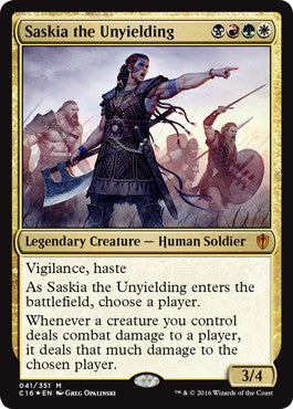 [041]【EN】【FOIL】不撓のサスキア/Saskia the Unyielding【C16】[M][多色]