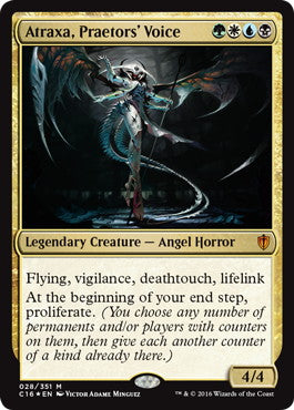 [028]【EN】【FOIL】法務官の声、アトラクサ/Atraxa, Praetors' Voice【C16】[M][多色]
