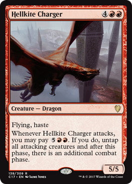 [138]【EN】ヘルカイトの突撃者/Hellkite Charger【C17】[R][赤]