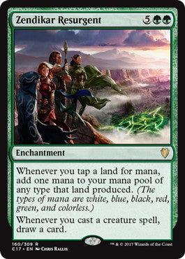 [160]【EN】ゼンディカーの復興者/Zendikar Resurgent【C17】[R][緑]