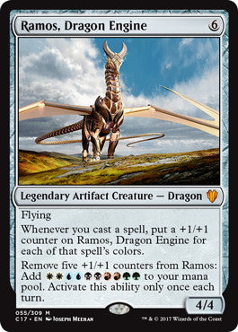 [055]【EN】【FOIL】【Foil】ドラゴン・エンジン、レイモス/Ramos, Dragon Engine【C17】[M][茶]