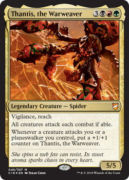[046]【JP】【FOIL】戦争織り、タンティス/Thantis, the Warweaver【C18】[M][多色]