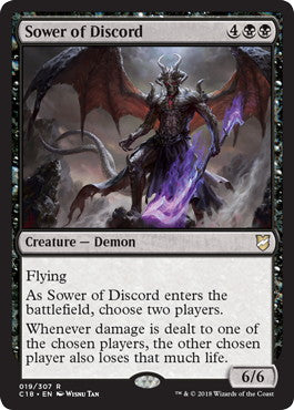 [019]【EN】不和蒔き/Sower of Discord【C18】[R][黒]