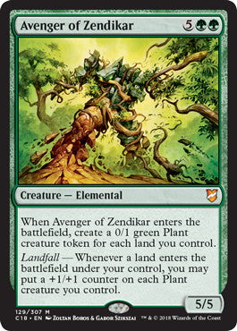 [129]【EN】ゼンディカーの報復者/Avenger of Zendikar【C18】[M][緑]