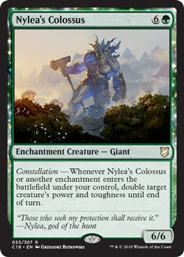 [033]【EN】ナイレアの巨人/Nylea's Colossus【C18】[R][緑]