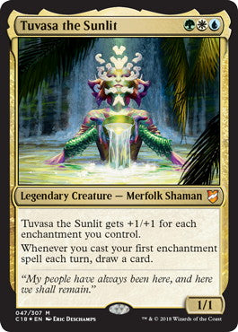 [047]【EN】【FOIL】日照のトゥヴァーサ/Tuvasa the Sunlit【C18】[M][多色]