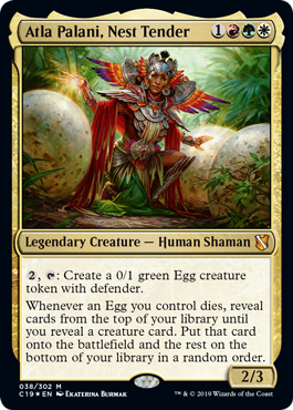 [038]【EN】【FOIL】巣を守る者、アトラ・パラーニ/Atla Palani, Nest Tender【C19】[M][多色]