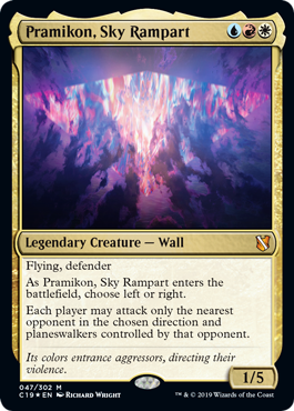[047]【EN】【FOIL】天空塁壁、プラミコン/Pramikon, Sky Rampart【C19】[M][多色]