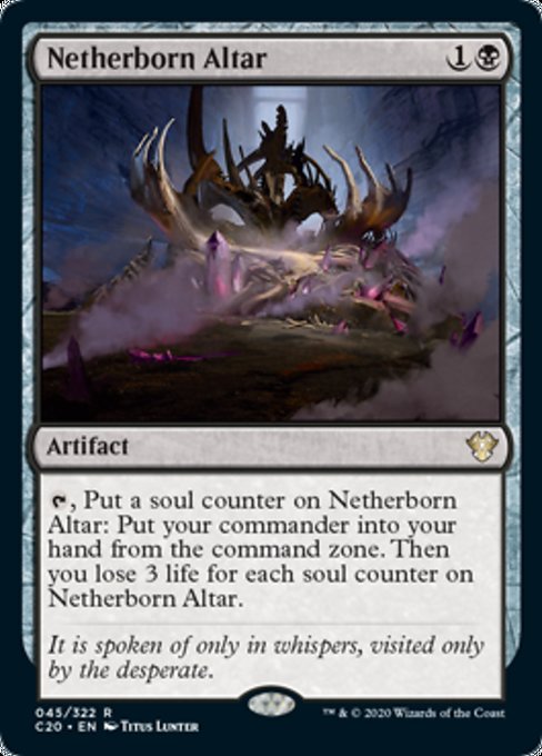 [045]【EN】冥界生まれの祭壇/Netherborn Altar【C20】[R][黒]