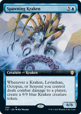 [360]【EN】■拡張アート■産卵するクラーケン/Spawning Kraken【C21】[R][青]