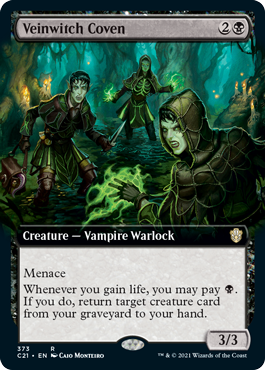 [373]【EN】■拡張アート■血魔道の集会/Veinwitch Coven【C21】[R][黒]