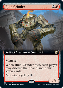[384]【EN】■拡張アート■遺跡掘削機/Ruin Grinder【C21】[R][赤]