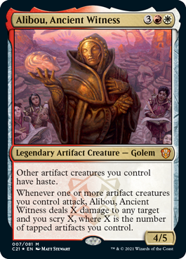 [007]【EN】【FOIL】古代の証人、アリボー/Alibou, Ancient Witness【C21】[M][多色]