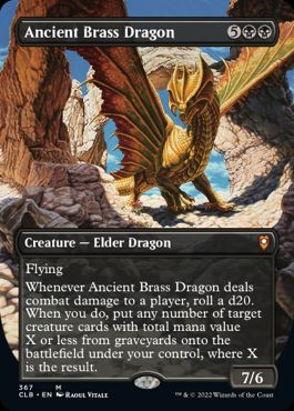 [367]【EN】■ボーダーレス■エインシャント・ブラス・ドラゴン/Ancient Brass Dragon【CLB】[M][黒]