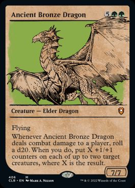 [406]【EN】■ショーケース■エインシャント・ブロンズ・ドラゴン/Ancient Bronze Dragon【CLB】[M][緑]