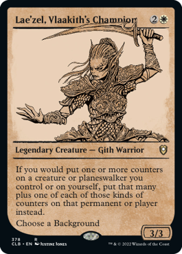 [378]【EN】【FOIL】■ショーケース■ヴラーキスの勇者、ラエゼル/Lae'zel, Vlaakith's Champion【CLB】[R][白]