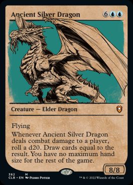 [382]【EN】【FOIL】■ショーケース■エインシャント・シルヴァー・ドラゴン/Ancient Silver Dragon【CLB】[M][青]