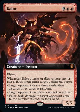 [578]【EN】【FOIL】■拡張アート■バロール/Balor【CLB】[M][赤]