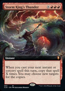[583]【EN】【FOIL】■拡張アート■嵐の王の雷/Storm King's Thunder【CLB】[M][赤]