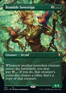 [372]【EN】【FOIL】■ボーダーレス■棘茨の君主/Bramble Sovereign【CLB】[M][緑]