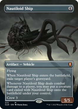 [373]【EN】【FOIL】■ボーダーレス■ノーチロイド船/Nautiloid Ship【CLB】[M][茶]