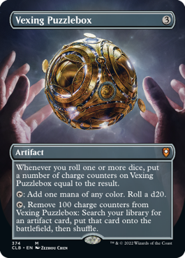 [374]【EN】【FOIL】■ボーダーレス■難問の細工箱/Vexing Puzzlebox【CLB】[M][茶]