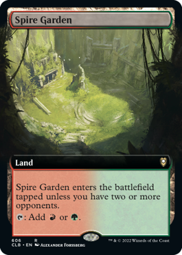[606]【EN】【FOIL】■拡張アート■尖塔の庭/Spire Garden【CLB】[R][土地]