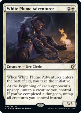 [049]【EN】【FOIL】白羽山の冒険者/White Plume Adventurer【CLB】[R][白]