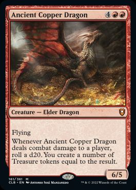 [161]【EN】【FOIL】エインシャント・カッパー・ドラゴン/Ancient Copper Dragon【CLB】[M][赤]