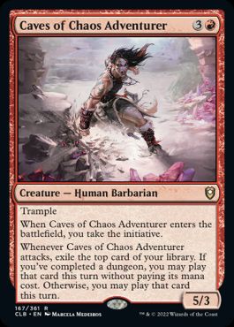 [167]【EN】混沌の洞窟の冒険者/Caves of Chaos Adventurer【CLB】[R][赤]