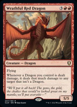 [207]【EN】【FOIL】怒れるレッド・ドラゴン/Wrathful Red Dragon【CLB】[R][赤]
