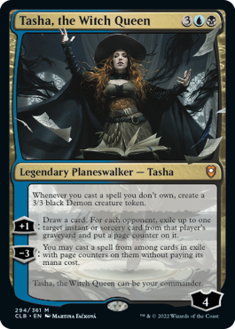 [294]【EN】【FOIL】魔女王、ターシャ/Tasha, the Witch Queen【CLB】[M][多色]
