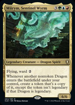 [284]【EN】【FOIL】歩哨竜、ミーリム/Miirym, Sentinel Wyrm【CLB】[R][多色]