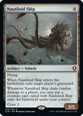 [328]【EN】【FOIL】ノーチロイド船/Nautiloid Ship【CLB】[M][茶]