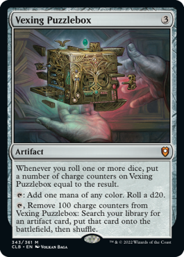 [343]【EN】【FOIL】難問の細工箱/Vexing Puzzlebox【CLB】[M][茶]