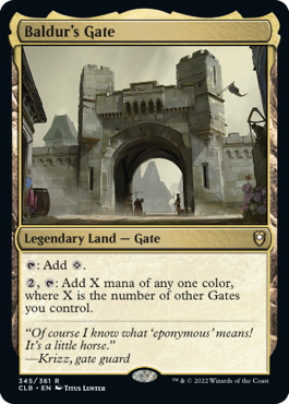 [345]【EN】【FOIL】バルダーズ・ゲート/Baldur's Gate【CLB】[R][土地]