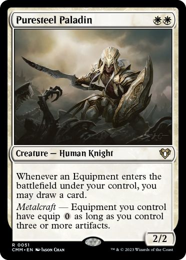 [051]【EN】純鋼の聖騎士/Puresteel Paladin【CMM】[R][白]