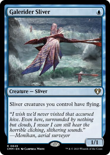 [849]【EN】風乗りスリヴァー/Galerider Sliver【CMM】[R][青]
