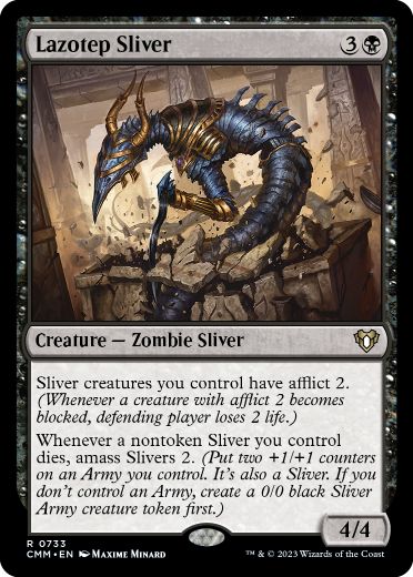 [733]【EN】ラゾテプ・スリヴァー/Lazotep Sliver【CMM】[R][黒]