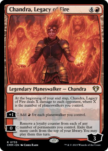 [735]【EN】火の後裔、チャンドラ/Chandra, Legacy of Fire【CMM】[R][赤]