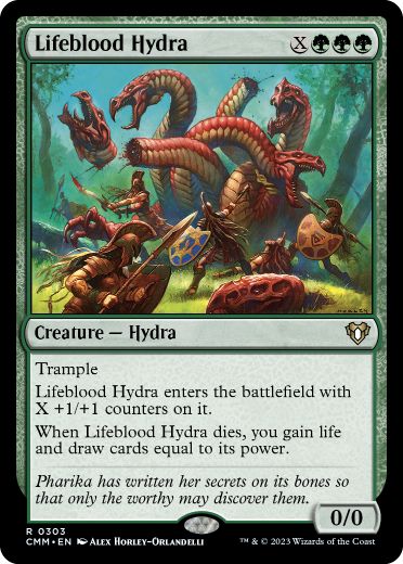 [303]【EN】生命線のハイドラ/Lifeblood Hydra【CMM】[R][緑]