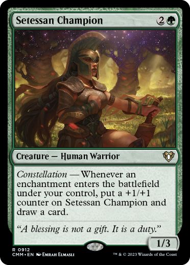 [912]【EN】セテッサの勇者/Setessan Champion【CMM】[R][緑]