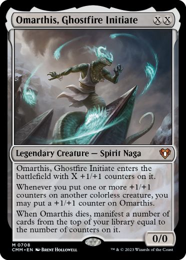 [708]【EN】【FOIL】幽霊火の修練者、オマルティス/Omarthis, Ghostfire Initiate【CMM】[M][無]