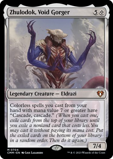 [704]【EN】【FOIL】虚空喰らい、ズロドック/Zhulodok, Void Gorger【CMM】[M][無]