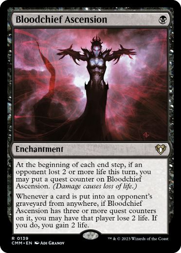 [139]【EN】【FOIL】血の長の昇天/Bloodchief Ascension【CMM】[R][黒]