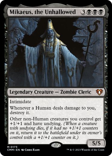 [173]【EN】【FOIL】不浄なる者、ミケウス/Mikaeus, the Unhallowed【CMM】[M][黒]