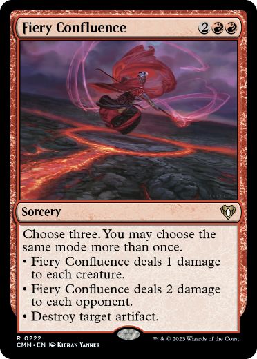 [222]【EN】【FOIL】焦熱の合流点/Fiery Confluence【CMM】[R][赤]