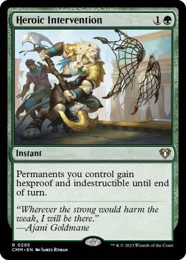 [295]【EN】【FOIL】英雄的介入/Heroic Intervention【CMM】[R][緑]