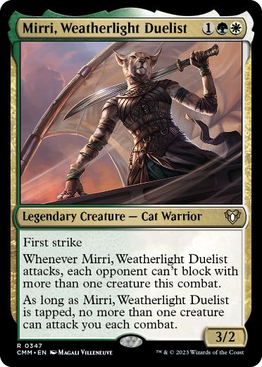 [347]【EN】【FOIL】ウェザーライトの決闘者、ミリー/Mirri, Weatherlight Duelist【CMM】[R][多色]
